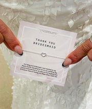 Thank you Bridesmaid Bracelet - letterboxlove