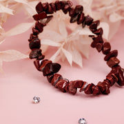 Red Jasper Crystal Chip Bracelet - letterboxlove