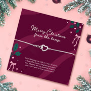 Merry Christmas From the Bump – Silver Plated Mum to be Bracelet