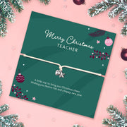 Merry Christmas Teacher Bracelet – Christmas Thank You Gift