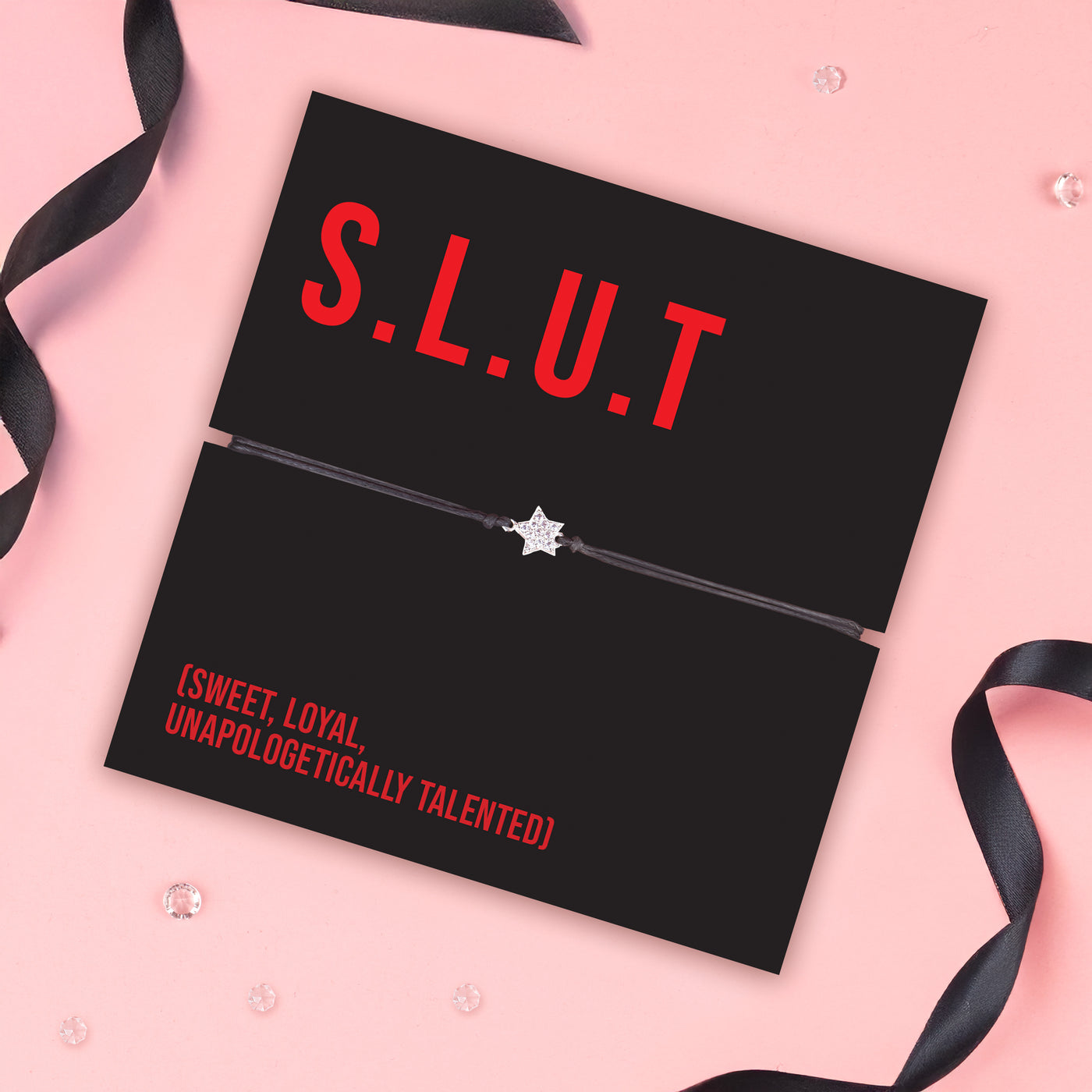 S.L.U.T Funny Friendship Bracelet - letterboxlove