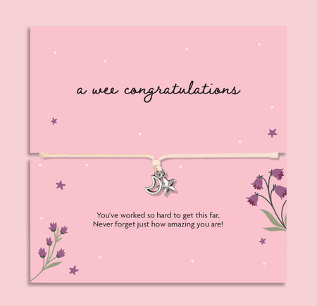Star & Moon Wee Congratulations Bracelet