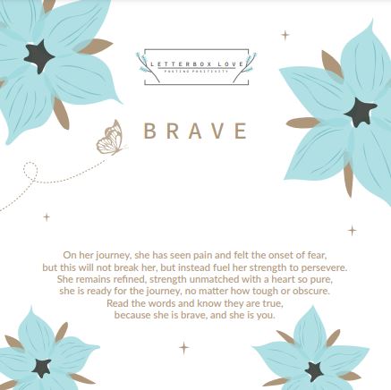 Brave - Poem Card - letterboxlove