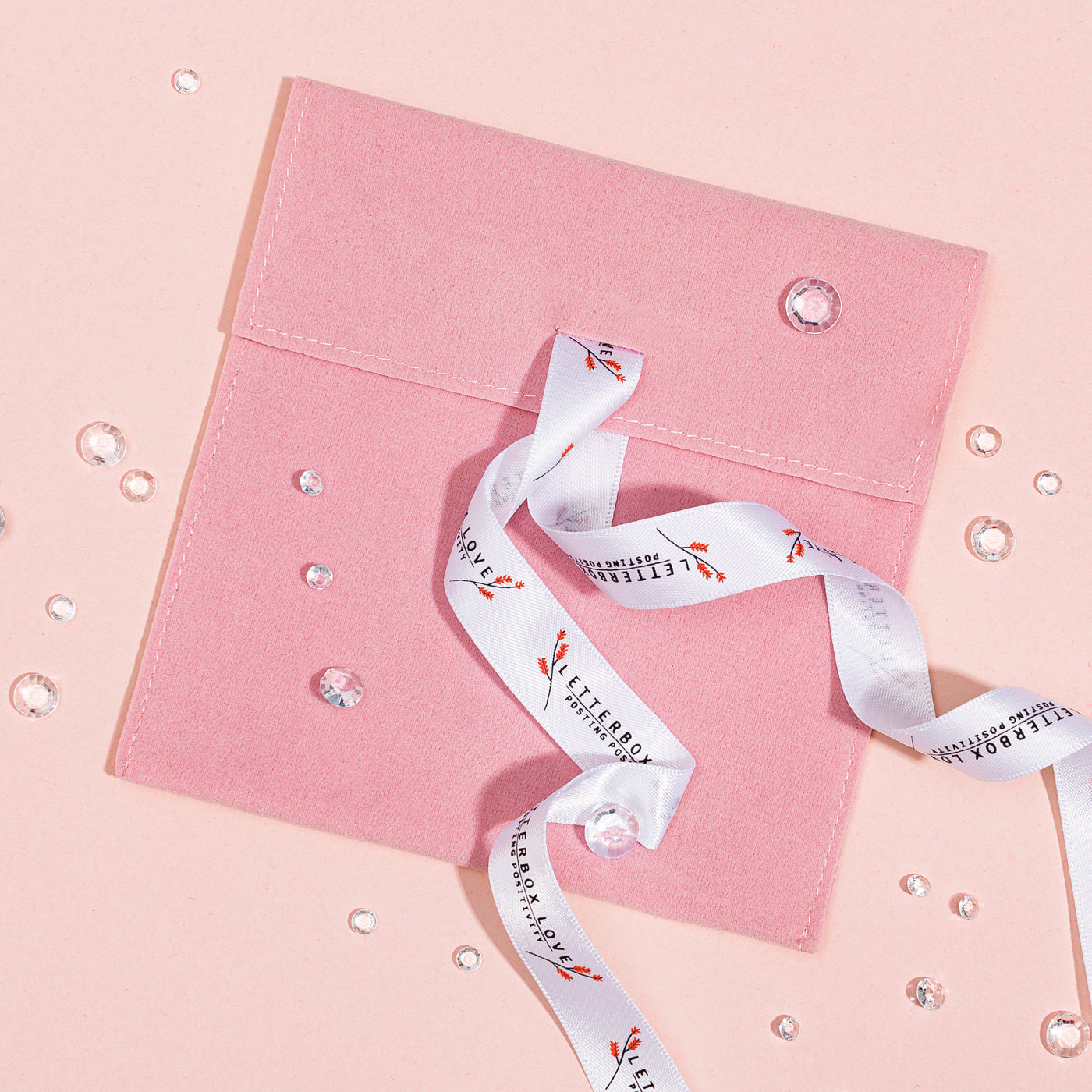 Pink Velvet Pouch - letterboxlove