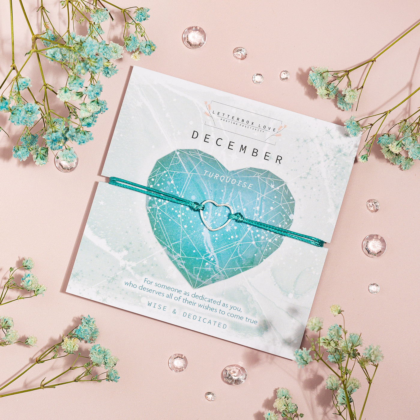 December Birthstone Bracelet - letterboxlove